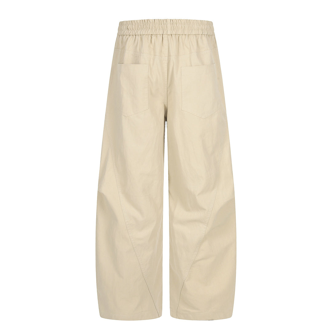 Damen Weite Culotte‑Hose mit elastischem Tunnelzugbund und großen Eingrifftaschen Drune