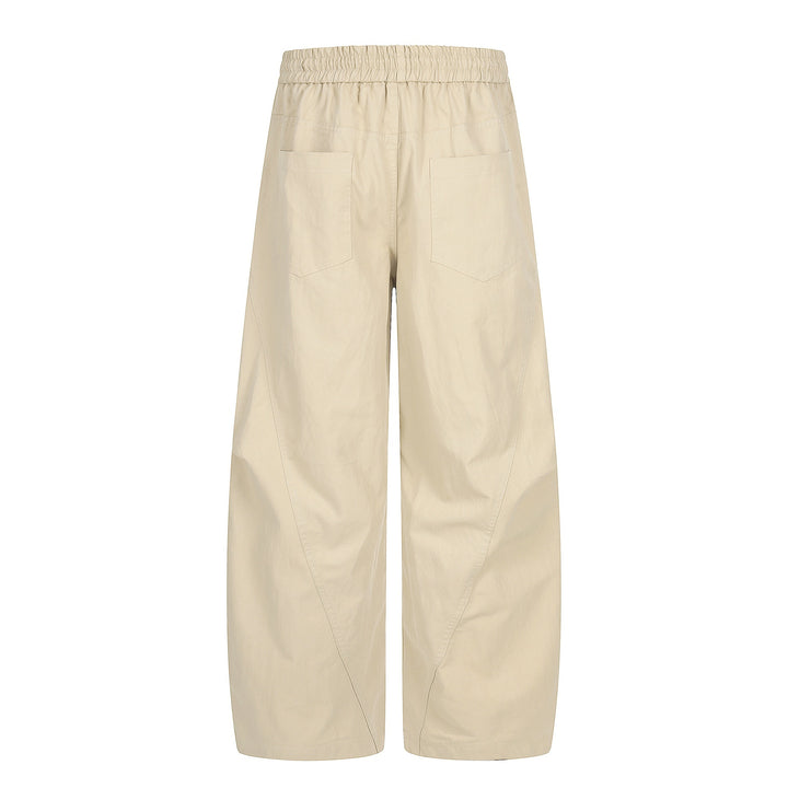 Damen Weite Culotte‑Hose mit elastischem Tunnelzugbund und großen Eingrifftaschen Drune