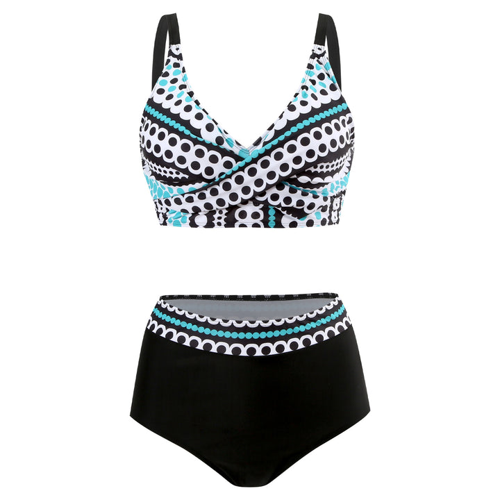 Damen Hochgeschnittener Bikini mit modischem Bauchschutz Drune