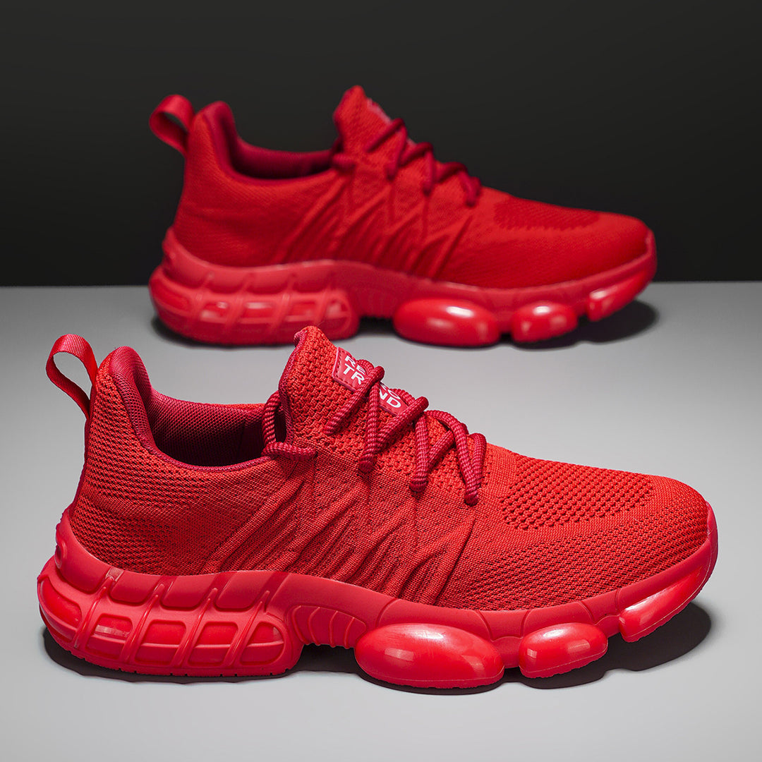 Unisex atmungsaktive Strick-Sneaker mit integrierter Luftkapsel-Dämpfung und flexibler Gummischale Drune
