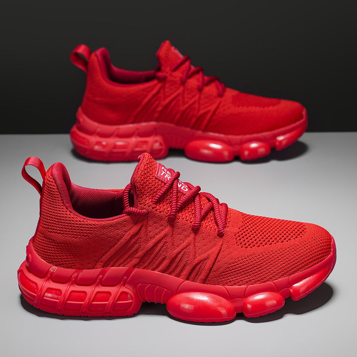 Unisex atmungsaktive Strick-Sneaker mit integrierter Luftkapsel-Dämpfung und flexibler Gummischale Drune