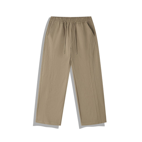 Damen Cropped-Hose im Relaxed-Fit mit Elastikbund, Tunnelzug und Ziersteppungen Drune