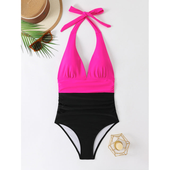 Damen Raffinierter Monokini mit tiefem Ausschnitt Drune