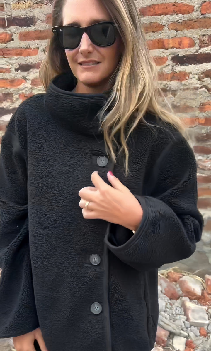 Damen lockere Fleecejacke Drune