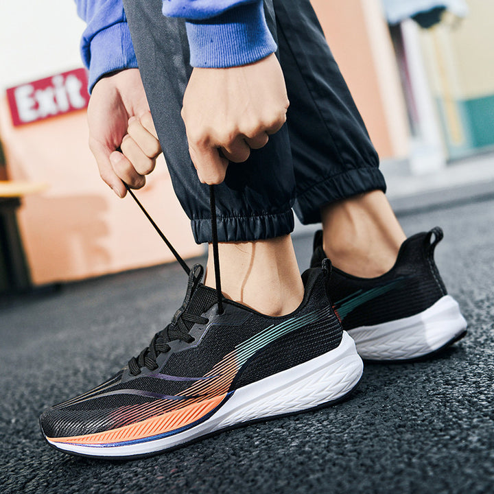Herren Leichter Straßen-Laufschuh mit reaktiver Zwischensohle und atmungsaktivem Strickobermaterial Drune