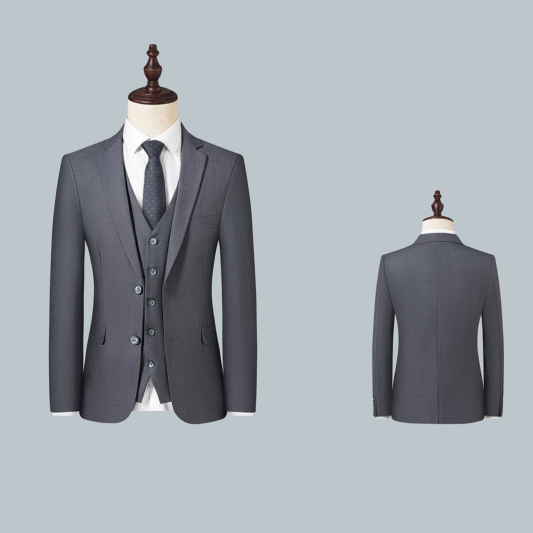 Herren Schmal geschnittenes City-Sakko mit minimalistischem Revers und eleganten Pattentaschen Drune