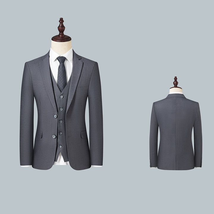 Herren Schmal geschnittenes City-Sakko mit minimalistischem Revers und eleganten Pattentaschen Drune