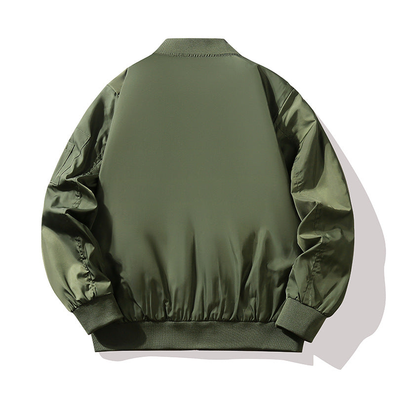 Herren Modische Bomberjacke mit leuchtendem Innenfutter Drune