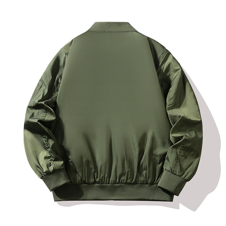 Herren Modische Bomberjacke mit leuchtendem Innenfutter Drune