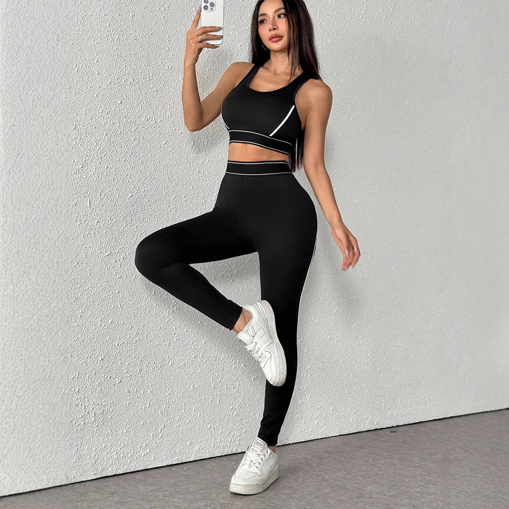 Damen Sportliches Zwei-Teiliges Set mit ergonomischem Design und atmungsaktiven Materialien Drune