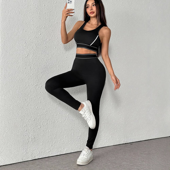 Damen Sportliches Zwei-Teiliges Set mit ergonomischem Design und atmungsaktiven Materialien Drune