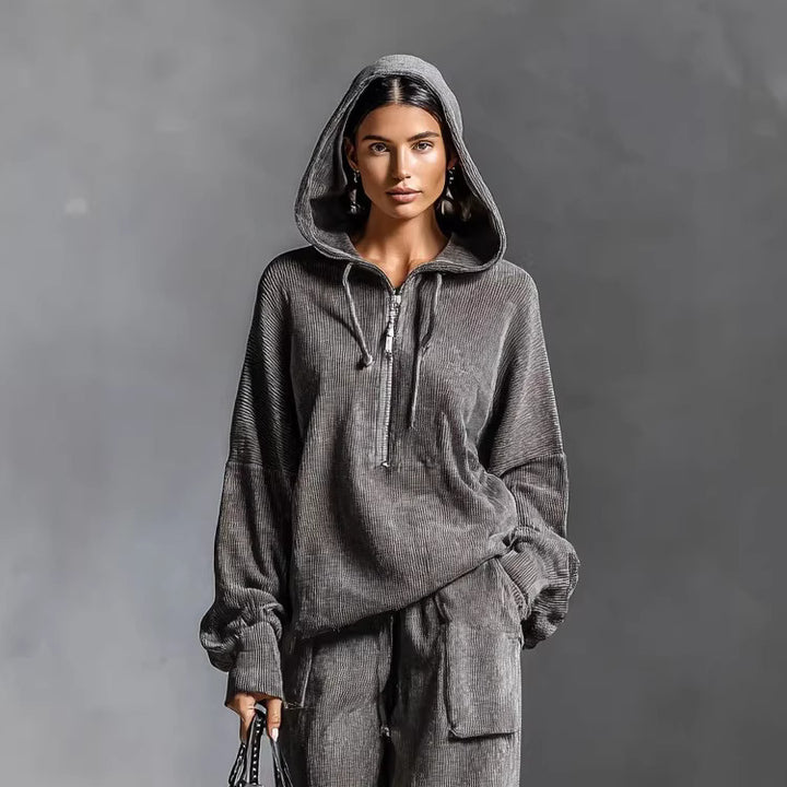 Damen Lässiger und bequemer Hoodie-Set