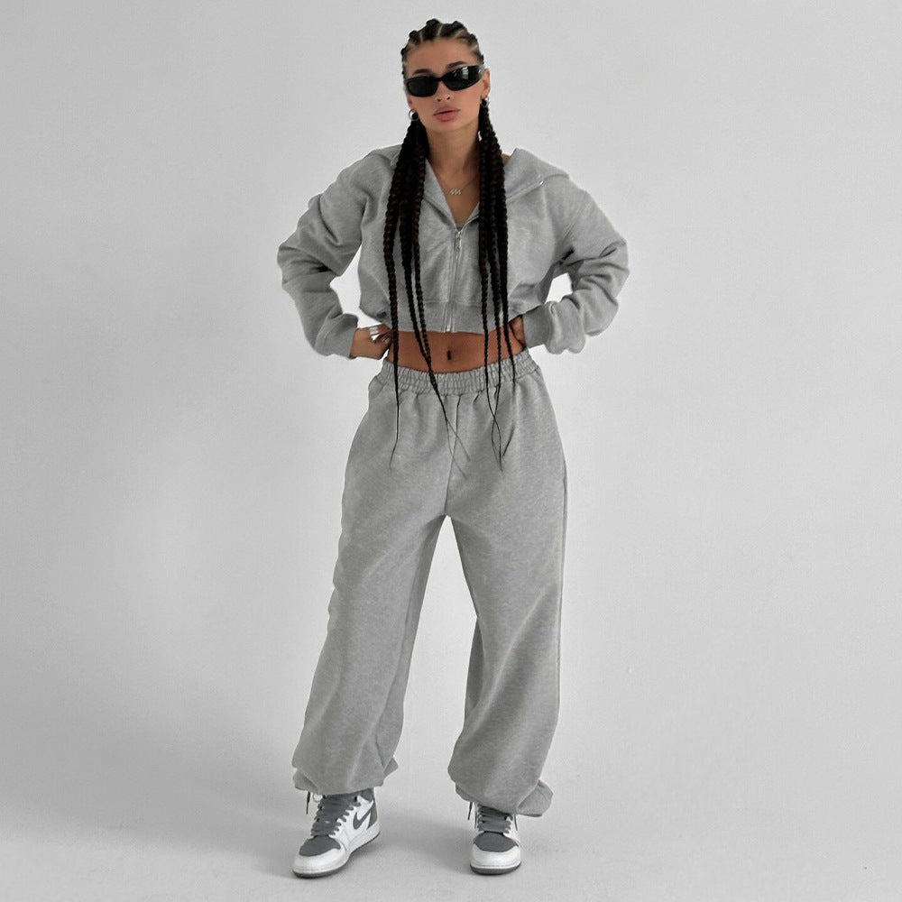 Damen Sportlicher Freizeitanzug mit lockerer Passform Drune