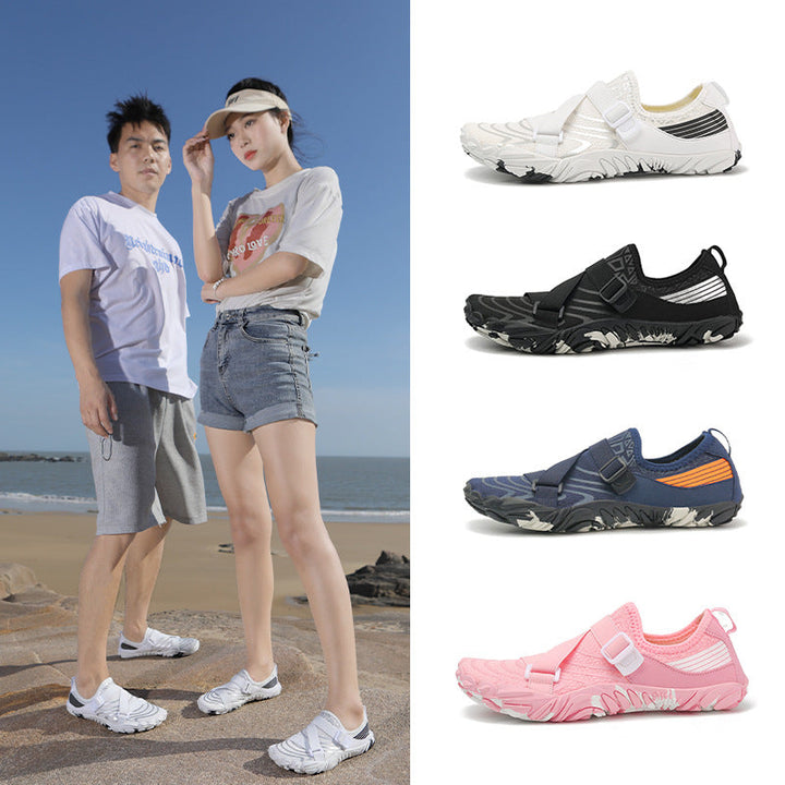 Damen Sportliche Aquafitness-Schuhe mit verstellbarem Gurt und rutschfester Sohle Drune