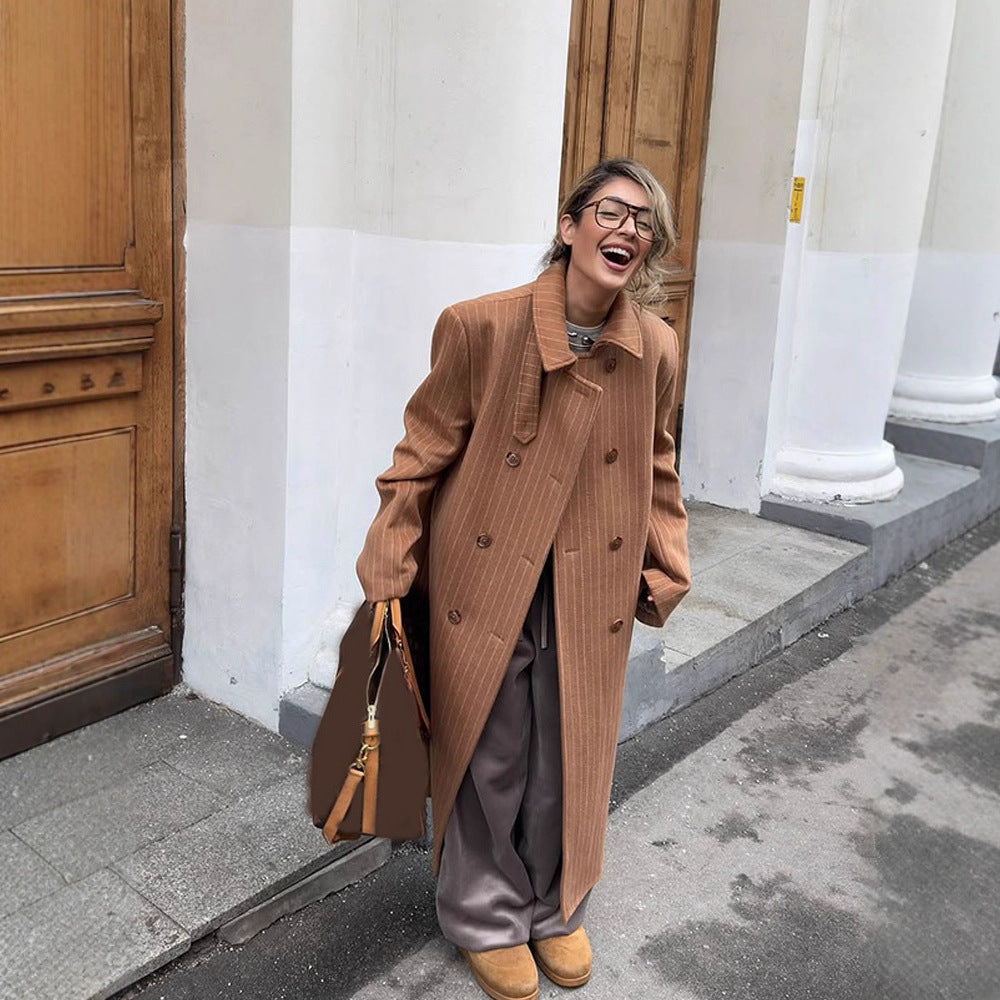Damen Oversized Steppmantel Drune