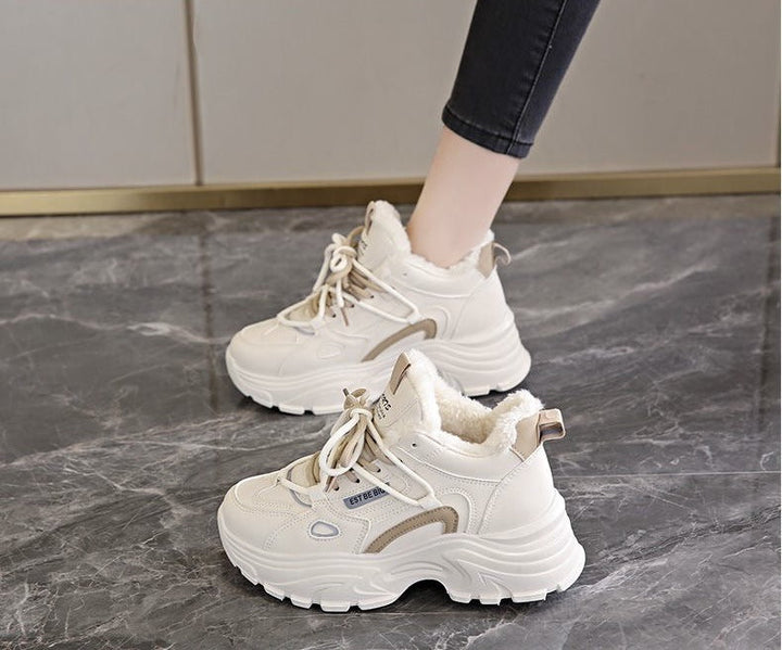 Damen Winterliche Sneaker mit warmem Futter und rutschfester Sohle Drune