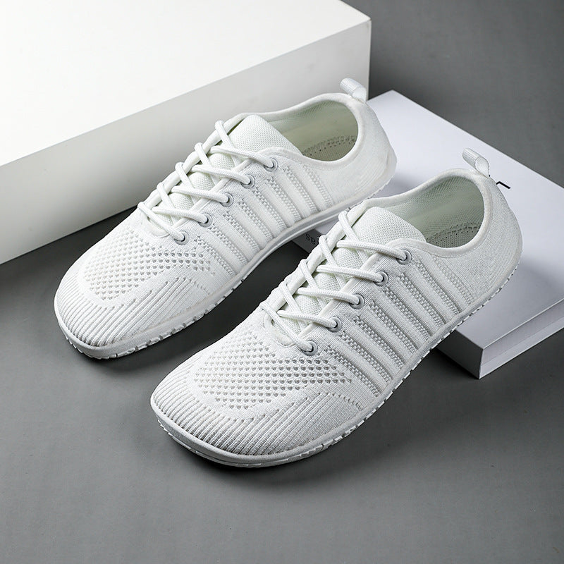Unisex nan atmungsaktive Strick-Sneaker mit Gedächtnisschaum-Innensohle und flexibler Gummi-Laufsohle Drune