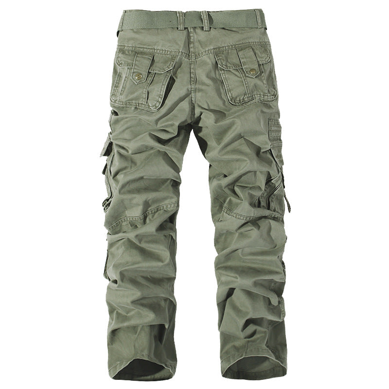 Herren Robuste Cargo-Arbeitshose mit Mehrfach‑Taschen, Kniefalten und Relaxed‑Fit Drune