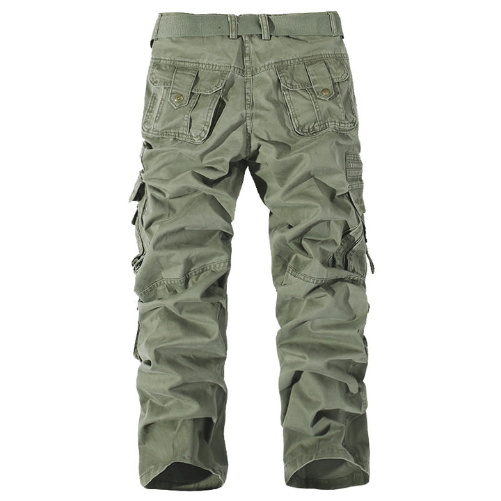 Herren Robuste Cargo-Arbeitshose mit Mehrfach‑Taschen, Kniefalten und Relaxed‑Fit Drune