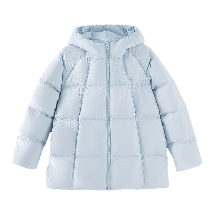 Damen Kurz geschnittene Boxy‑Steppjacke mit abnehmbarer Kapuze und Thermo‑Isolierung Drune