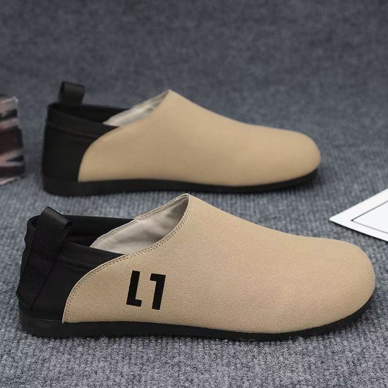 Herren Leichter Slip-On-Freizeitschuh mit elastischem Fersenriegel und flexibler Gummilaufsohle Drune
