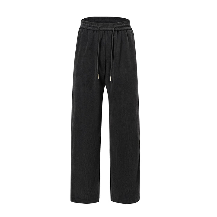 Damen Cordhose mit weitem Bein, elastischem Bund und Kordelzug Drune