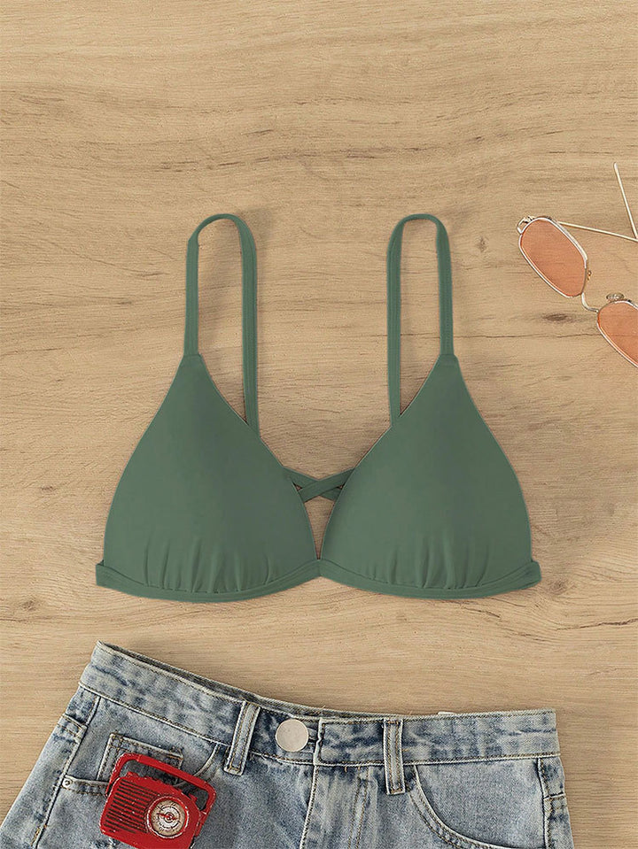Damen Triangel-Bikinioberteil mit verstellbaren Riemen Drune