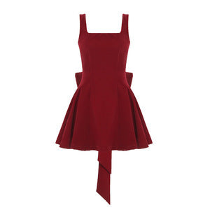 Damen kurzer, eleganter Rock mit asymmetrischem Saum und praktischen Bindeband-Details Drune