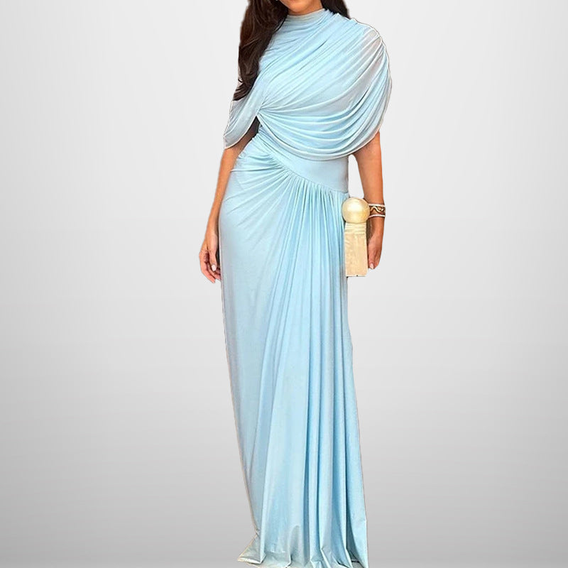 Damen Elegantes Wickelmaxikleid mit raffinierten Drapierungsdetails Drune