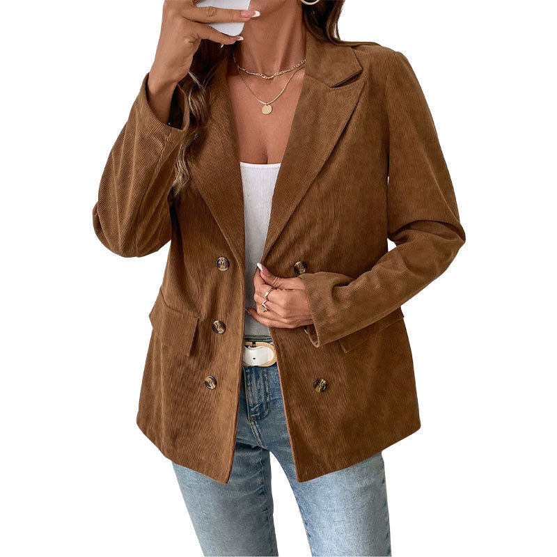 Damen Eleganter Cordblazer Drune