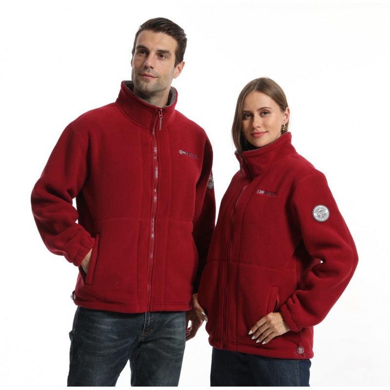 Herren Weiche Fleecejacke mit Reißverschluss Drune
