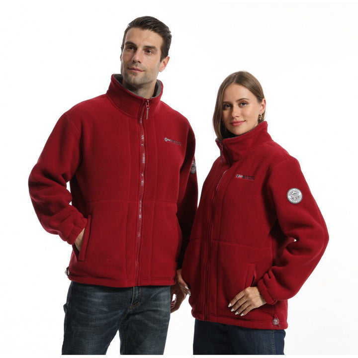 Herren Weiche Fleecejacke mit Reißverschluss Drune