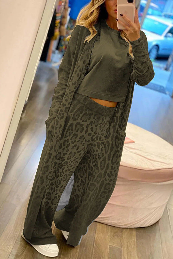 Drune | Langarm Strickjacke und Hosen Satz