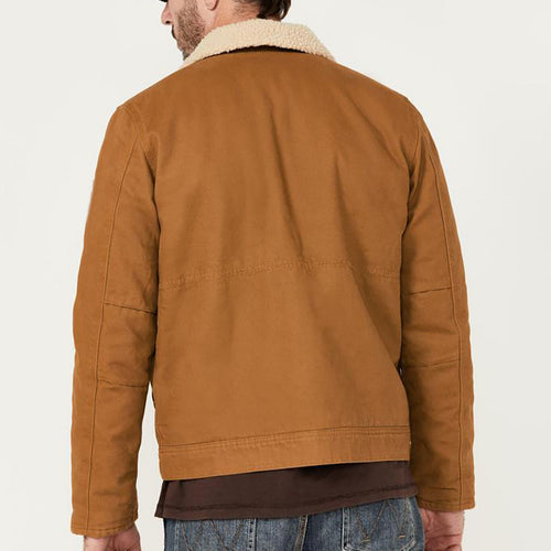 Herren Fleecegefütterte Denimjacke Drune
