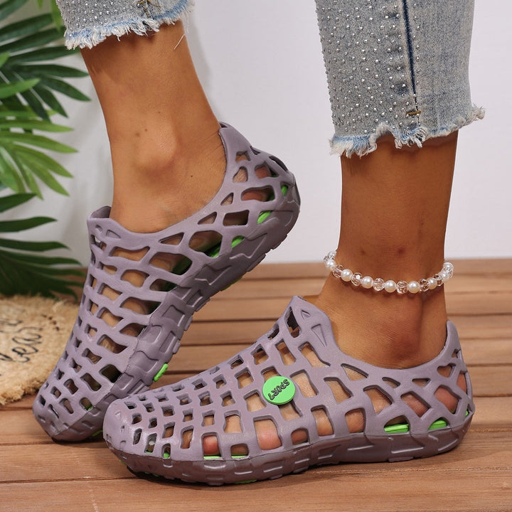 Damen leichte und atmungsaktive Freizeitschuhe mit rutschfester Außensohle Drune