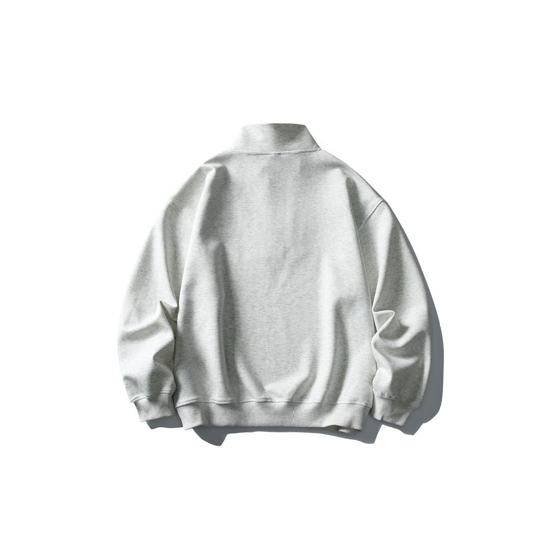 Unisex Relaxed-Halbzip-Sweatshirt mit hohem Kragen und Raglannaht Drune