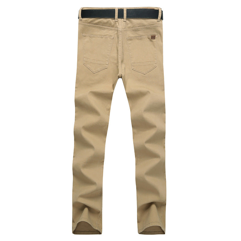 Herren Slim Fit Stretch-Hose mit elastischem Bund und geradem Bein Drune