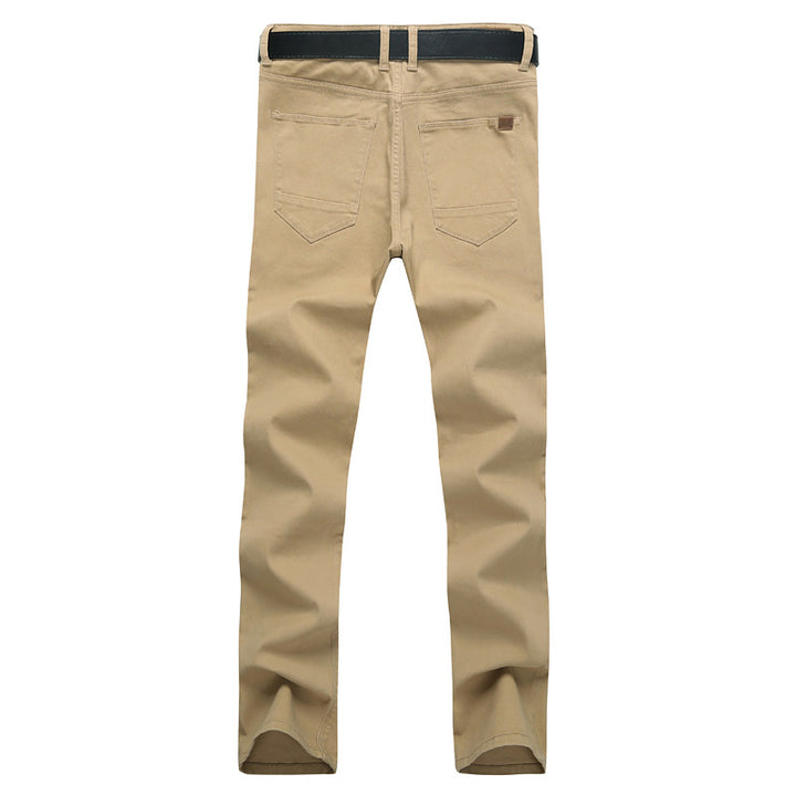 Herren Slim Fit Stretch-Hose mit elastischem Bund und geradem Bein Drune