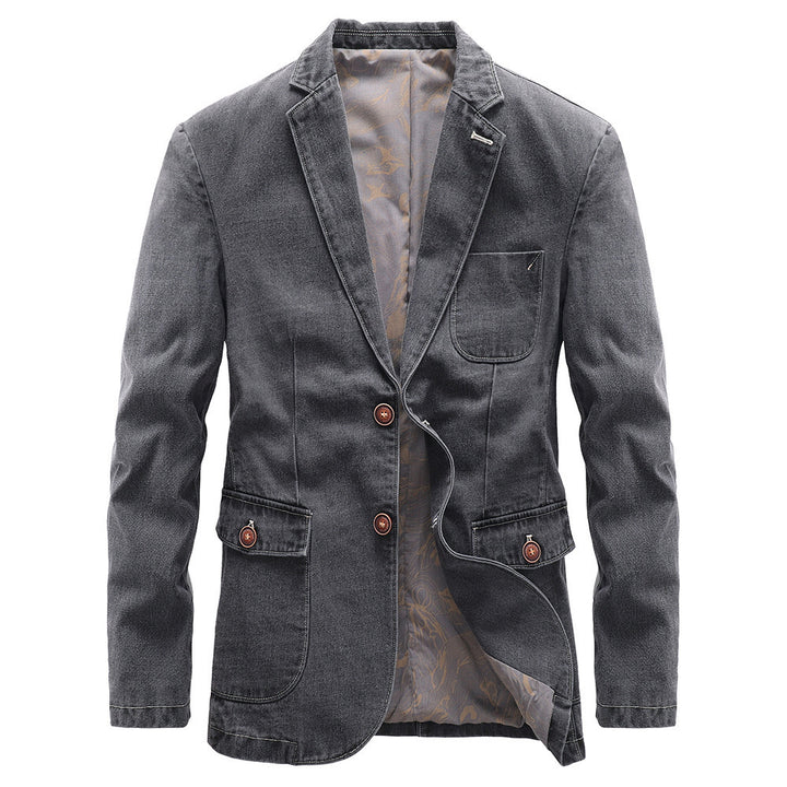 Damen Elegante Denim-Blazerjacke Drune