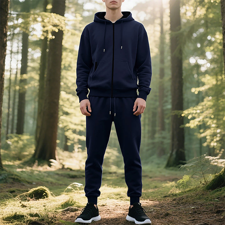 Herren sportlicher Hoodie und Jogginghose Set Drune