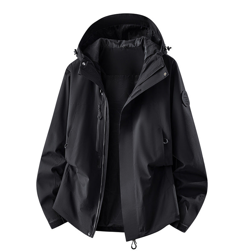 Damen technische dreilagige Softshell-Regenjacke mit getapten Nähten und Multifunktions-Taschen Drune