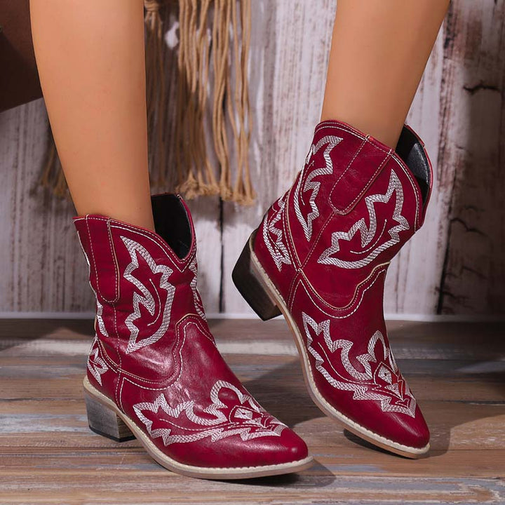 Drune | Vintage Bestickte Stiefel