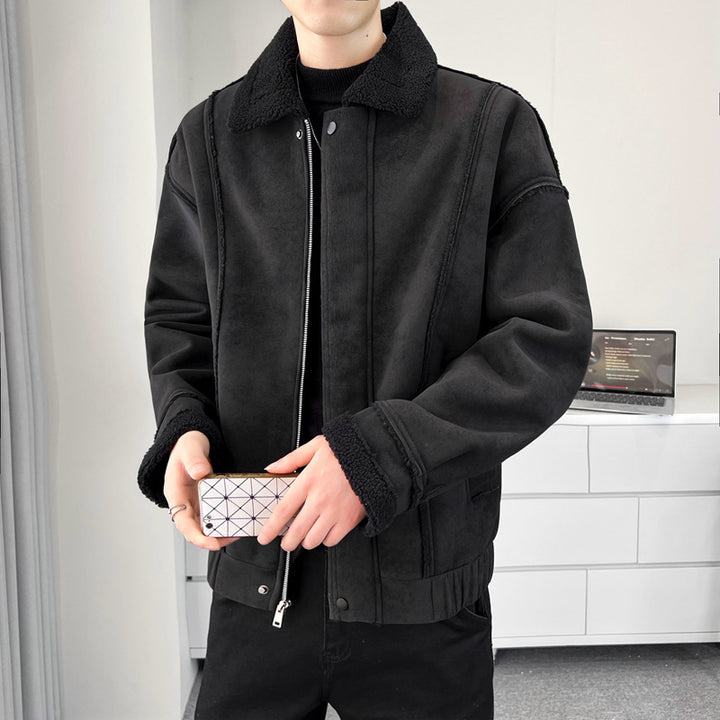 Herren Kuschelige Teddyfelljacke Drune