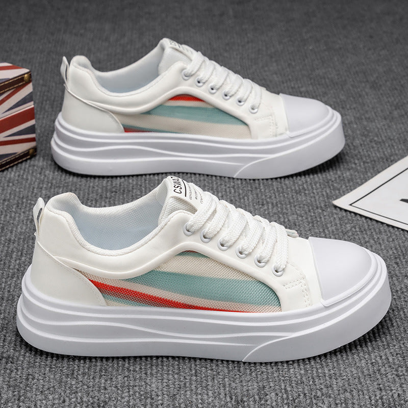 Damen Chunky Sneakers mit atmungsaktiven Einsätzen und modischen Designelementen Drune