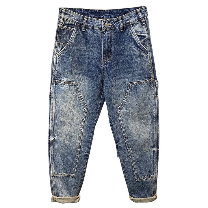 Herren Modische Cargo Jeans Drune