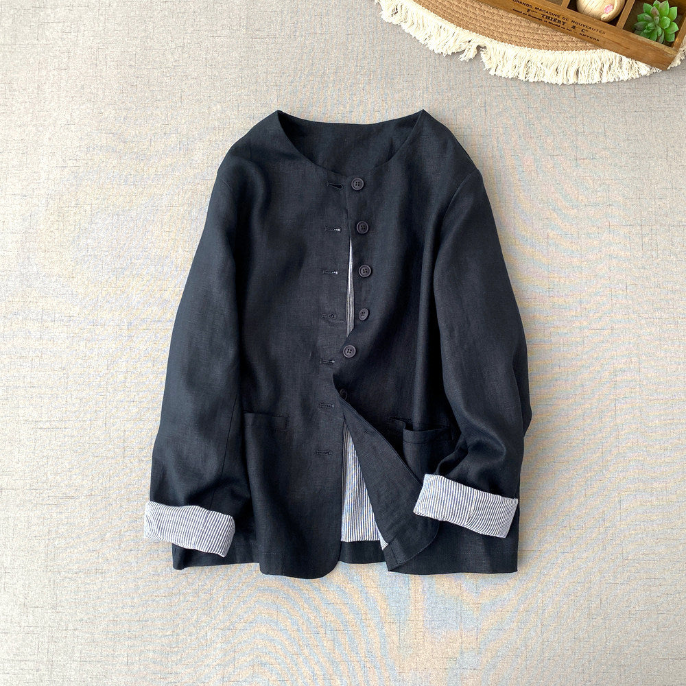 Damen Stilvolle Wickeljacke Drune