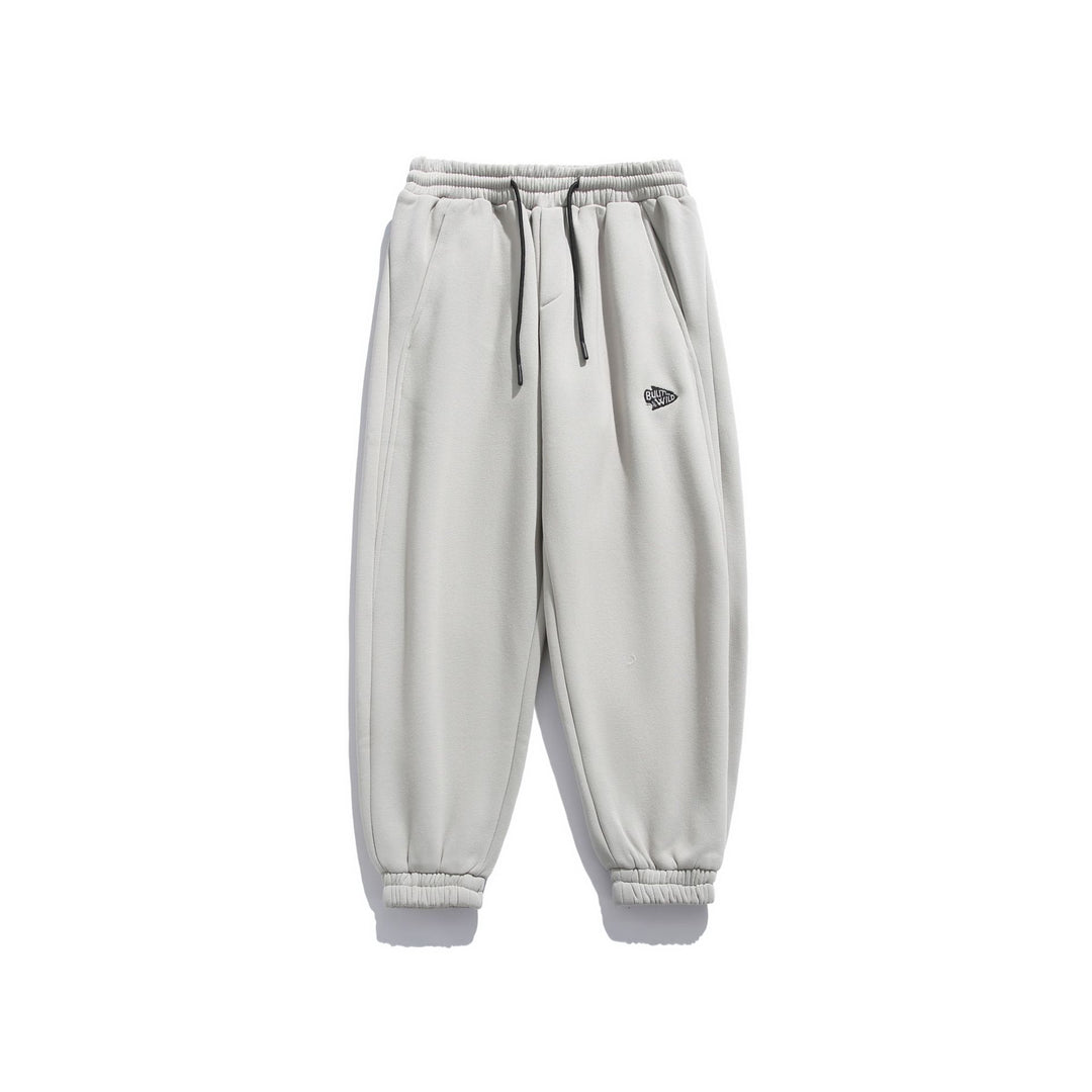 Unisex Locker geschnittene Fleece-Jogginghose mit Kordelzug, elastischem Saum und Eingrifftaschen Drune
