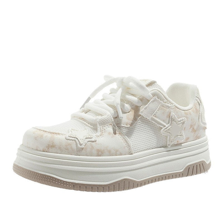 Damen Sneakers im sportlichen Style mit dekorativem Sternen-Muster und atmungsaktiven Obermaterialien Drune