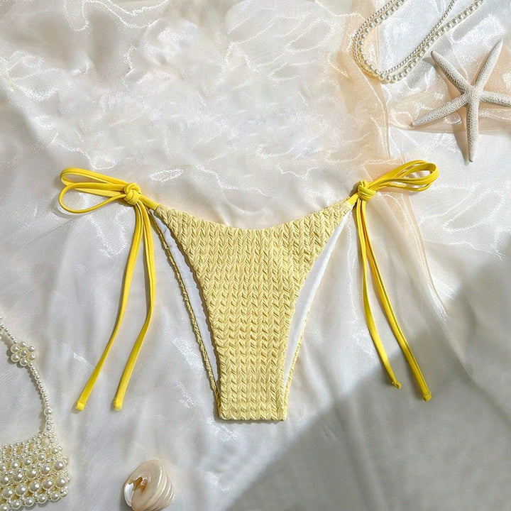 Damen Dreiecksbikini mit zarten Texturen Drune