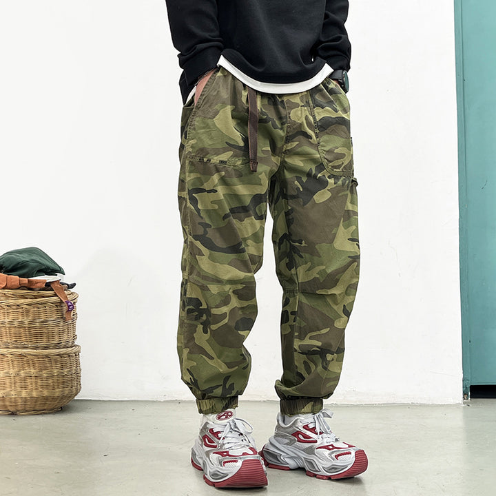 Herren Bequeme Camouflage Cargo-Hose Drune